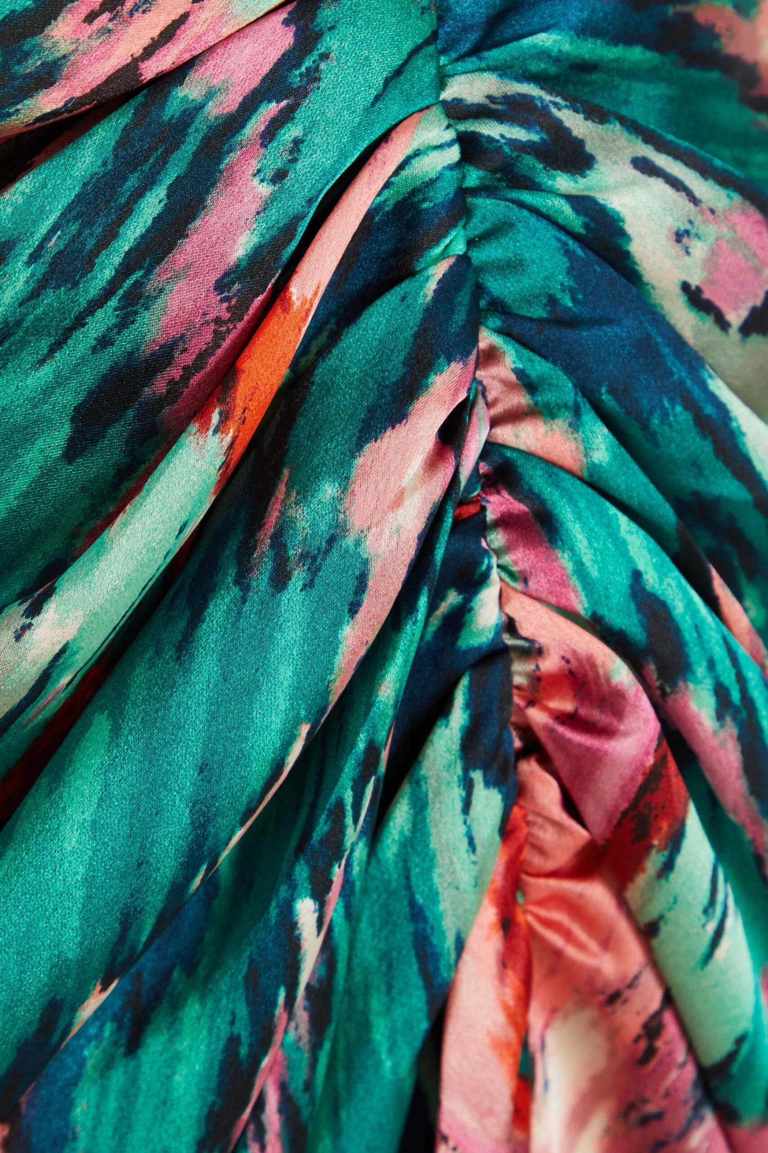 Petite Multicoloured Brush Stroke Midi Dress 8 Petite Multicoloured Brush Stroke Midi Dress - Image 6