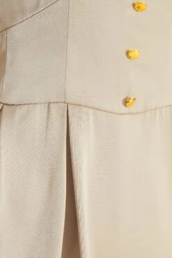 Stone Satin Button Shirt Mini Dress -Outlet Clothyne Store 00100037131 ZS