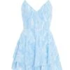 Blue Brush Stroke Tie Back Playsuit 1 Blue Brush Stroke Tie Back Playsuit -Outlet Clothyne Store 00100037203 ZM