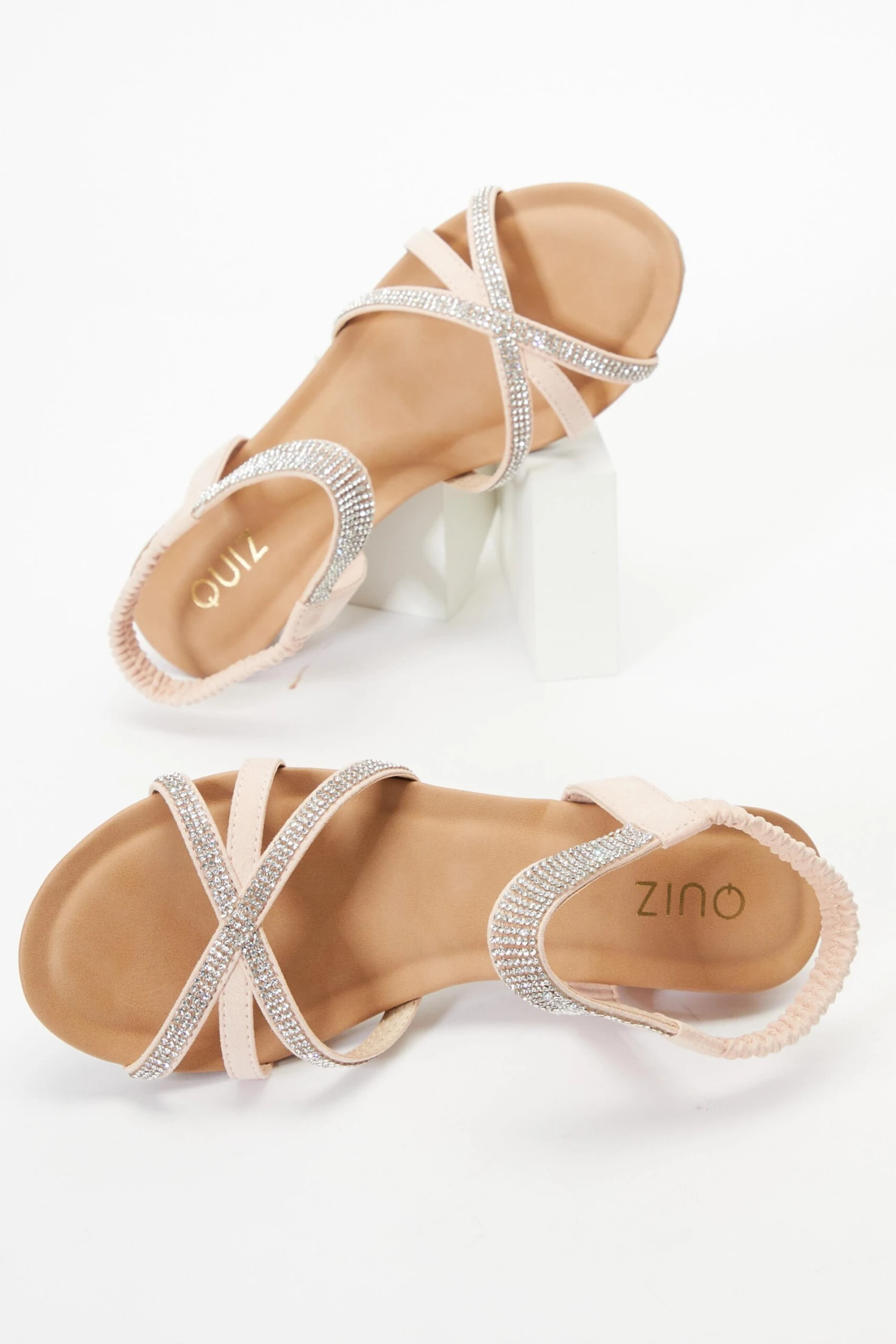 Pink Cross Front Comfort Wedges 6 Pink Cross Front Comfort Wedges - Image 4