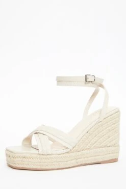 Nude Cross Strap Wedges -Outlet Clothyne Store 00100037261 XB
