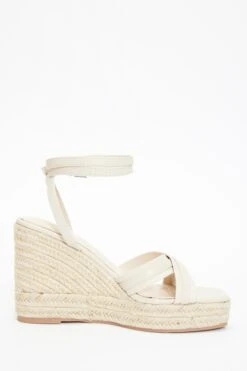 Nude Cross Strap Wedges -Outlet Clothyne Store 00100037261 ZS