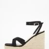 Black Cross Strap Wedges 2 Black Cross Strap Wedges -Outlet Clothyne Store 00100037265 ZM