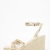 Gold Cross Strap Wedges 2 Gold Cross Strap Wedges -Outlet Clothyne Store 00100037272 ZM