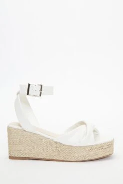 White Twist Front Wedges -Outlet Clothyne Store 00100037275 XM
