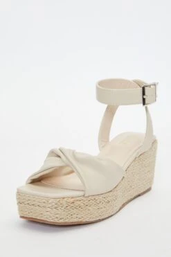 Nude Twist Front Wedges 10 Nude Twist Front Wedges -Outlet Clothyne Store 00100037276 XB