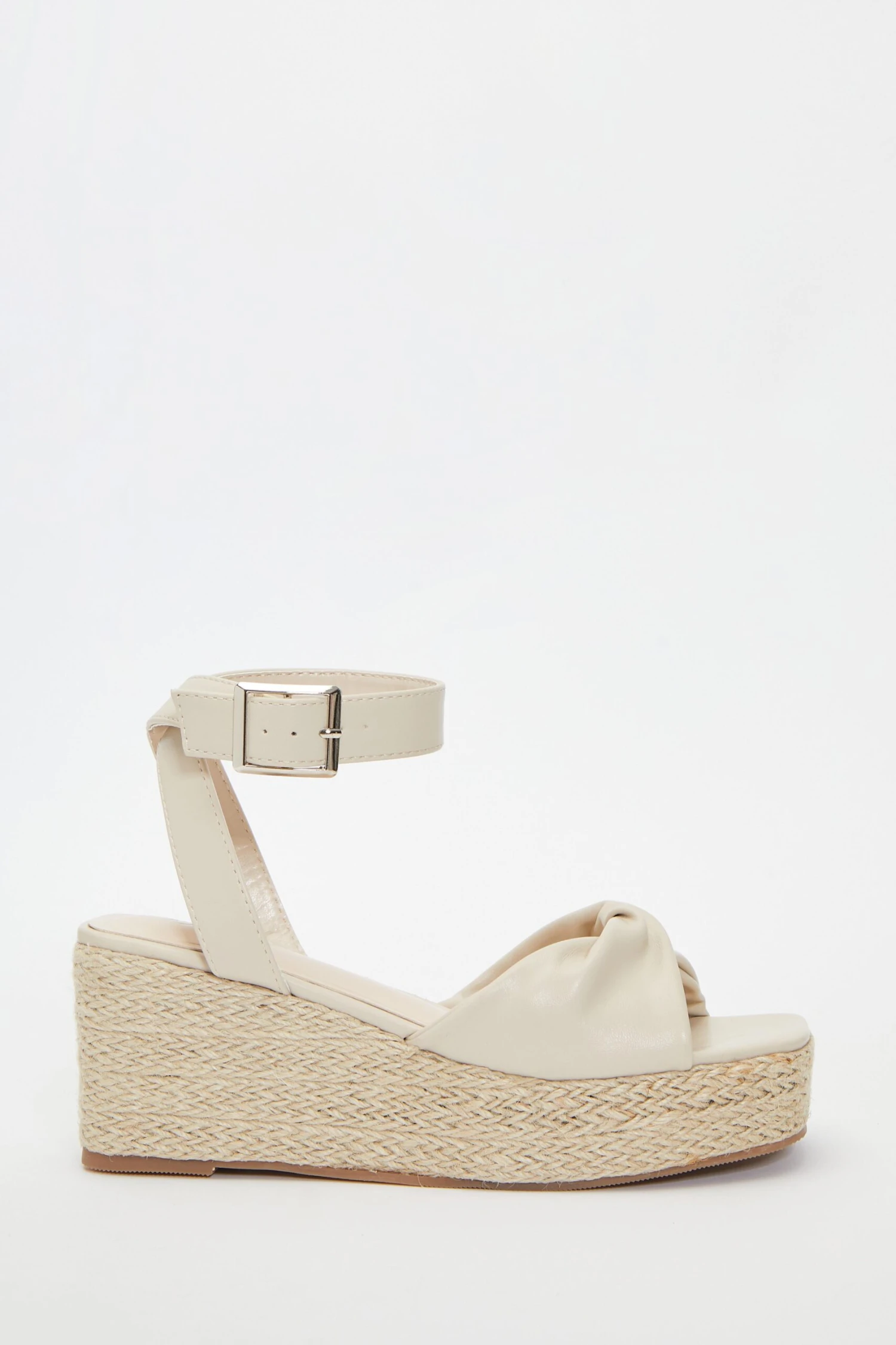 Nude Twist Front Wedges 4 Nude Twist Front Wedges - Image 2