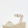 Nude Twist Front Wedges