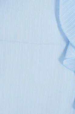 Light Blue Textured Frill Midi Dress -Outlet Clothyne Store 00100037308 ZS