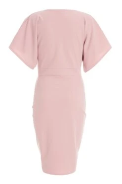 Light Pink Buckle Wrap Midi Dress 12 Light Pink Buckle Wrap Midi Dress -Outlet Clothyne Store 00100037309 ZB