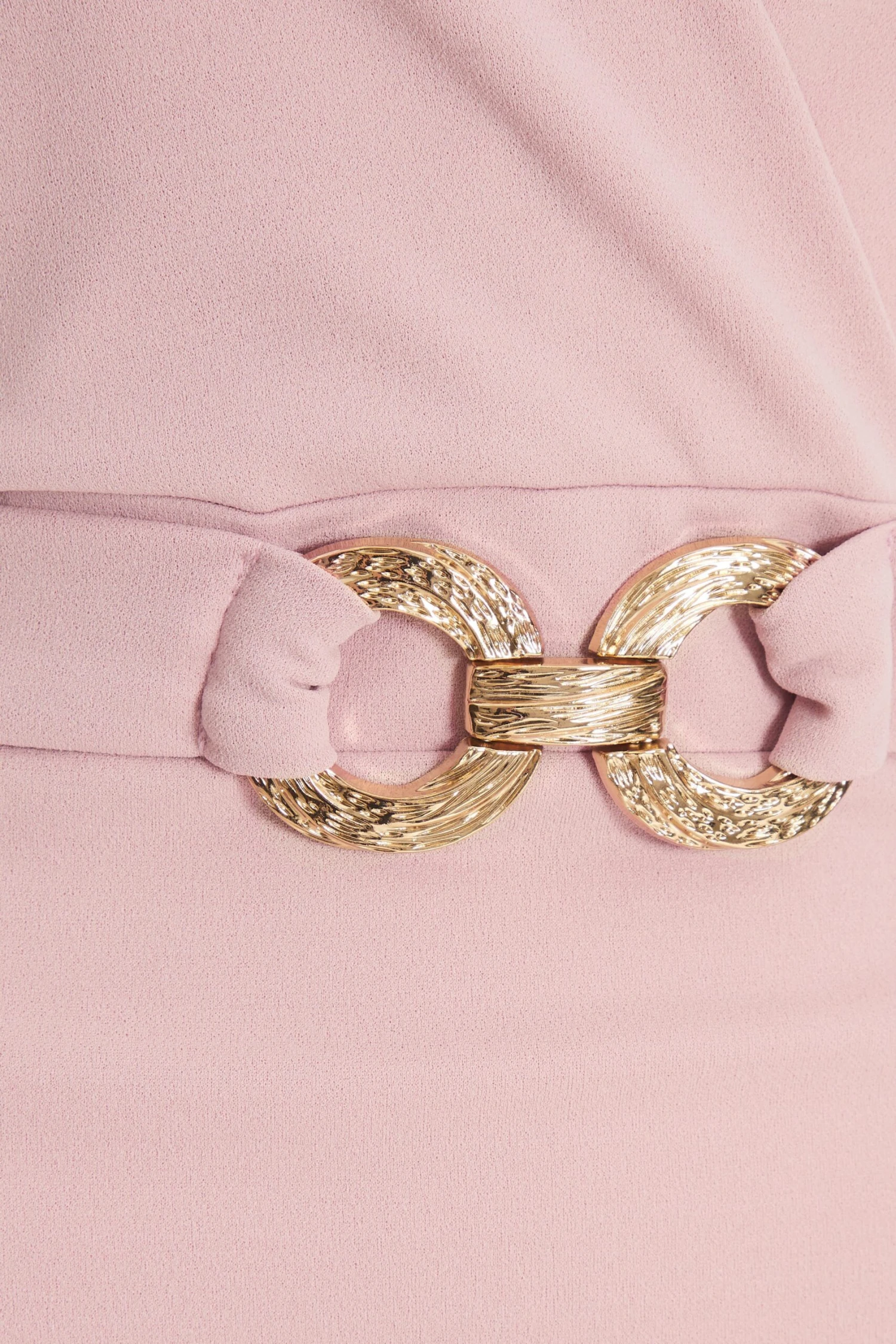 Light Pink Buckle Wrap Midi Dress 8 Light Pink Buckle Wrap Midi Dress - Image 6