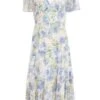 Pink Floral Midi Dress -Outlet Clothyne Store 00100037373 ZM