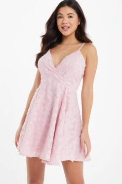 Pink Floral Skater Dress -Outlet Clothyne Store 00100037379 XM