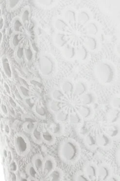 White Crochet Crop Top -Outlet Clothyne Store 00100037408 ZS