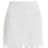 White Crochet Bodycon Mini Skirt -Outlet Clothyne Store 00100037409 ZM