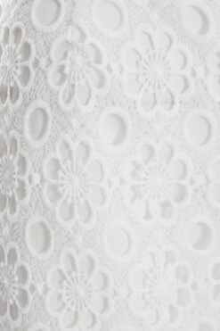 White Crochet Bodycon Mini Skirt -Outlet Clothyne Store 00100037409 ZS