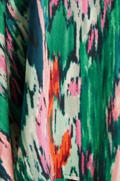 Green Satin Marble Print Playsuit 13 Green Satin Marble Print Playsuit -Outlet Clothyne Store 00100037434 ZS