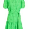 Green Embroidered Mini Shirt Dress 2 Green Embroidered Mini Shirt Dress -Outlet Clothyne Store 00100037475 ZM