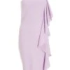 Lilac One Shoulder Frill Midi Dress -Outlet Clothyne Store 00100037493 ZM