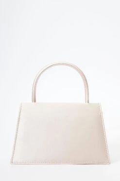 Champagne Satin Diamante Bow Mini Tote Bag -Outlet Clothyne Store 00100037507 ZB