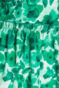 Green Floral Puff Sleeve Midi Dress 13 Green Floral Puff Sleeve Midi Dress -Outlet Clothyne Store 00100037561 ZS