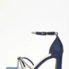 Wide Fit Navy Satin Diamante Heeled Sandals -Outlet Clothyne Store 00100037667 ZM