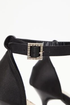 Wide Fit Black Heeled Sandals -Outlet Clothyne Store 00100037673 ZB