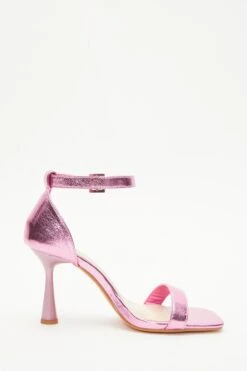Wide Fit Pink Heeled Sandals -Outlet Clothyne Store 00100037676 ZS