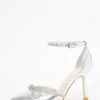 Wide Fit Silver Diamante Bow Court Heels -Outlet Clothyne Store 00100037680 ZM