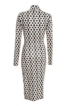 Stone Geometric Ruched Midi Dress -Outlet Clothyne Store 00100037713 ZB
