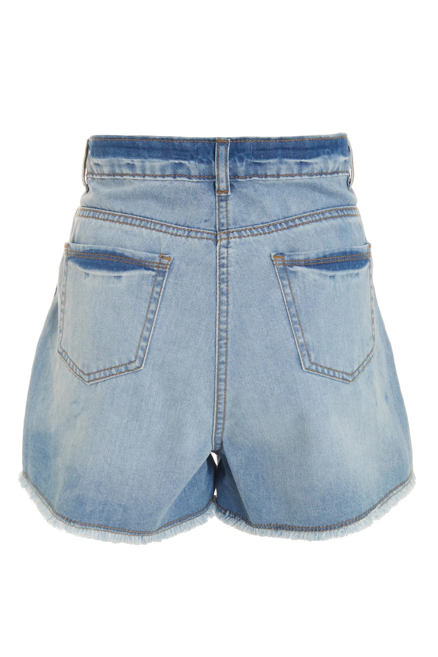 Light Blue Denim Diamante Shorts 7 Light Blue Denim Diamante Shorts - Image 5
