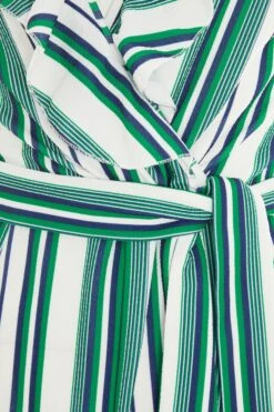 Green Striped Culotte Jumpsuit 13 Green Striped Culotte Jumpsuit -Outlet Clothyne Store 00100037863 ZS