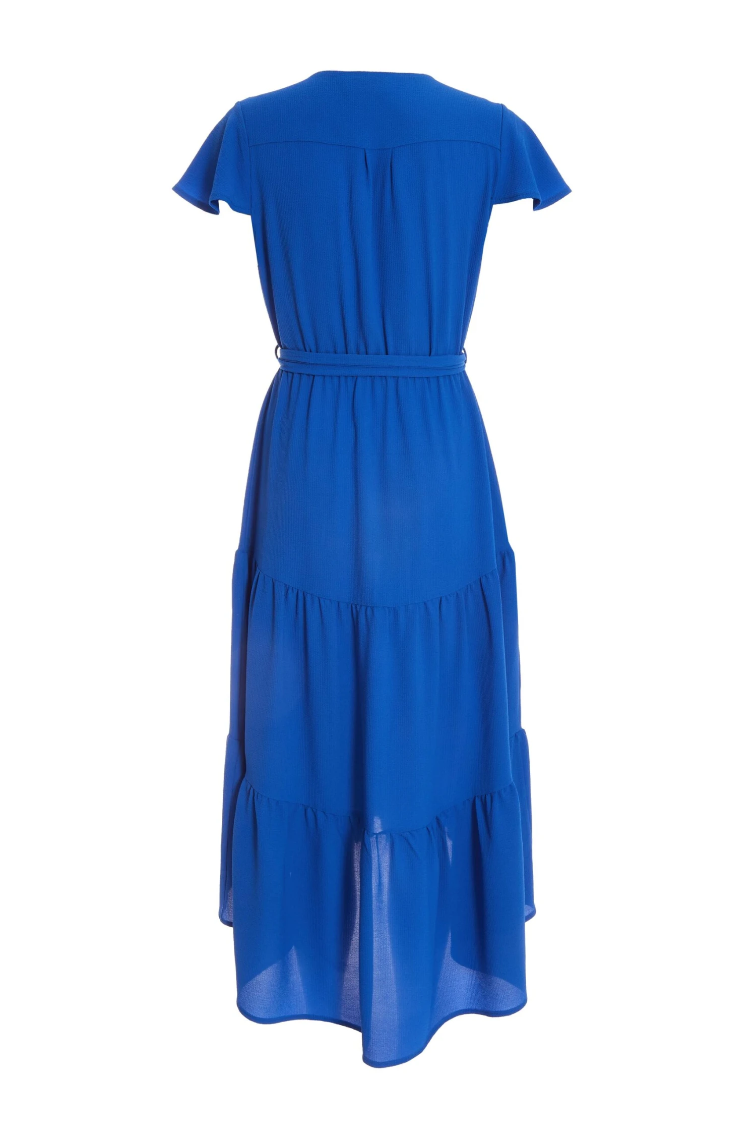 Royal Blue Tiered Dip Hem Midi Dress 7 Royal Blue Tiered Dip Hem Midi Dress - Image 5
