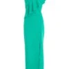 Green Frill Maxi Dress -Outlet Clothyne Store 00100037900 ZM