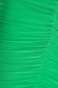 Green Ruched Bodycon Mini Dress -Outlet Clothyne Store 00100037903 ZS