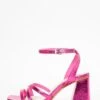 Pink Cross Strap Block Heeled Sandals -Outlet Clothyne Store 00100037983 ZM