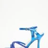 Royal Blue Diamante Strappy Heeled Sandals -Outlet Clothyne Store 00100037987 ZM