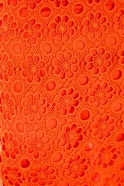 Orange Crochet Bodycon Mini Skirt -Outlet Clothyne Store 00100038004 ZS