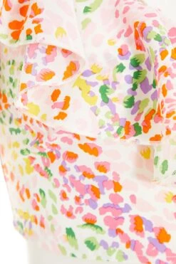 Multicoloured Animal Print Crop Top -Outlet Clothyne Store 00100038008 ZS