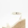 White Pearl Strap Wedges -Outlet Clothyne Store 00100038016 ZM