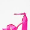 Pink Platform Heeled Sandals -Outlet Clothyne Store 00100038022 ZM