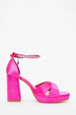 Pink Platform Heeled Sandals -Outlet Clothyne Store 00100038022 ZS