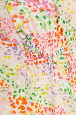 Multicoloured Animal Print Midi Dress -Outlet Clothyne Store 00100038031 ZS