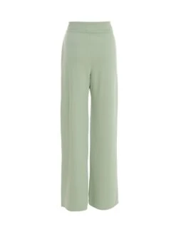 Sage Buckle Palazzo Trousers -Outlet Clothyne Store 00100038052 ZB