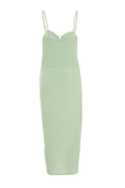 Sage Wrap Midi Dress -Outlet Clothyne Store 00100038063 ZB