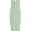 Sage Wrap Midi Dress -Outlet Clothyne Store 00100038063 ZM