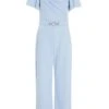 Blue Buckle Palazzo Jumpsuit -Outlet Clothyne Store 00100038076 ZM