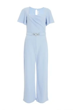 Blue Buckle Palazzo Jumpsuit