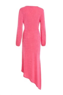Pink Slinky Long Sleeve Maxi Dress -Outlet Clothyne Store 00100038081 ZB