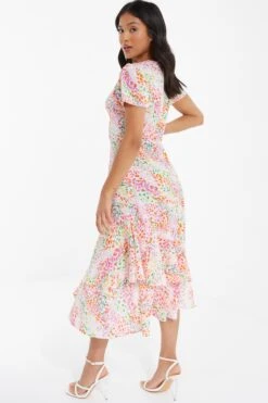 Petite Multicoloured Animal Print Midi Dress 10 Petite Multicoloured Animal Print Midi Dress -Outlet Clothyne Store 00100038112 XB